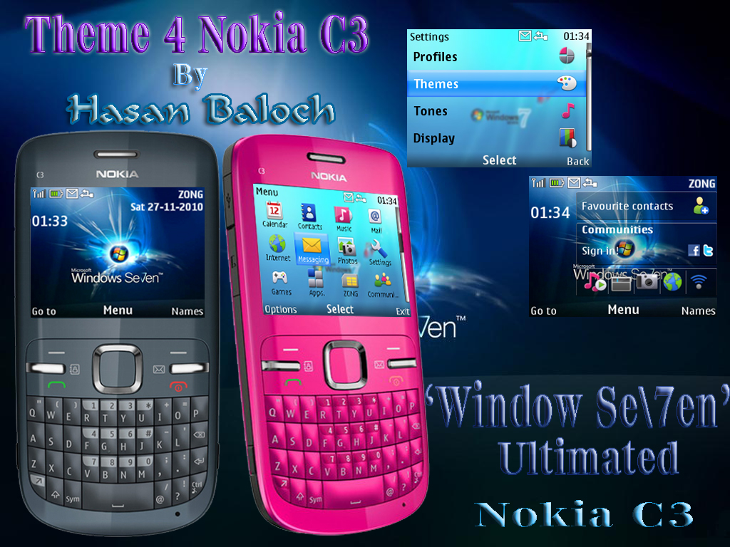 latest themes for nokia c3